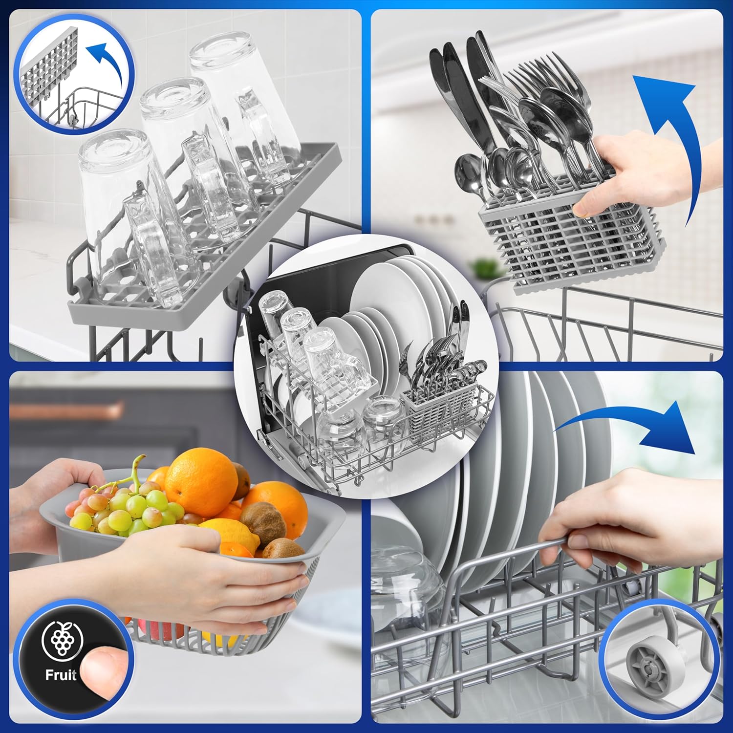 Duronic - DW5 BK - lave-vaisselle compact 950W 7 programmes séchage