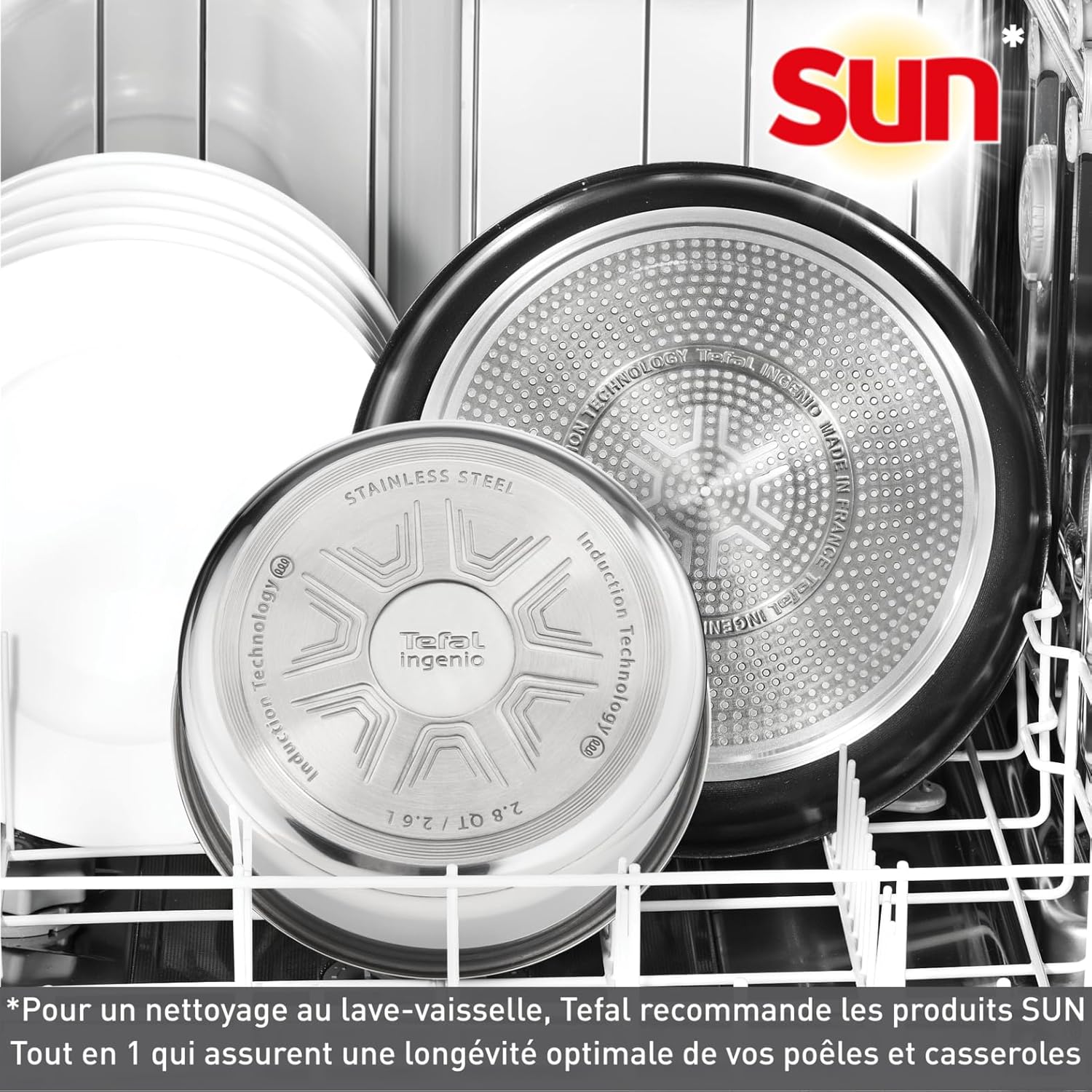 Tefal - Ingenio Natural Force - 16 cm, 1,5 L - induction, antiadhésif, empilable, lave-vaisselle - L3962802