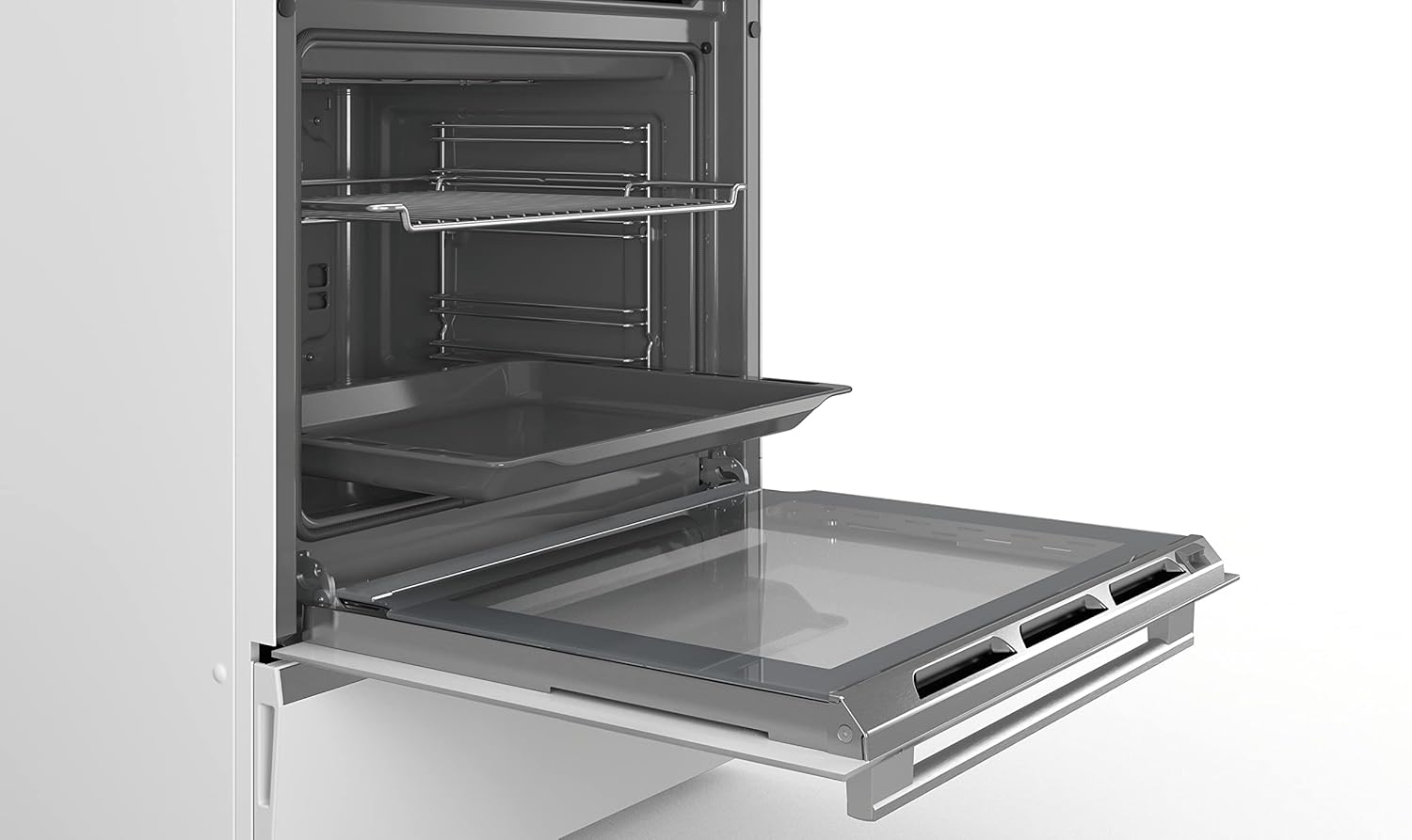 Bosch - Serie 6 cuisinière 60cm, four céramique blanc, A, HKS79R220