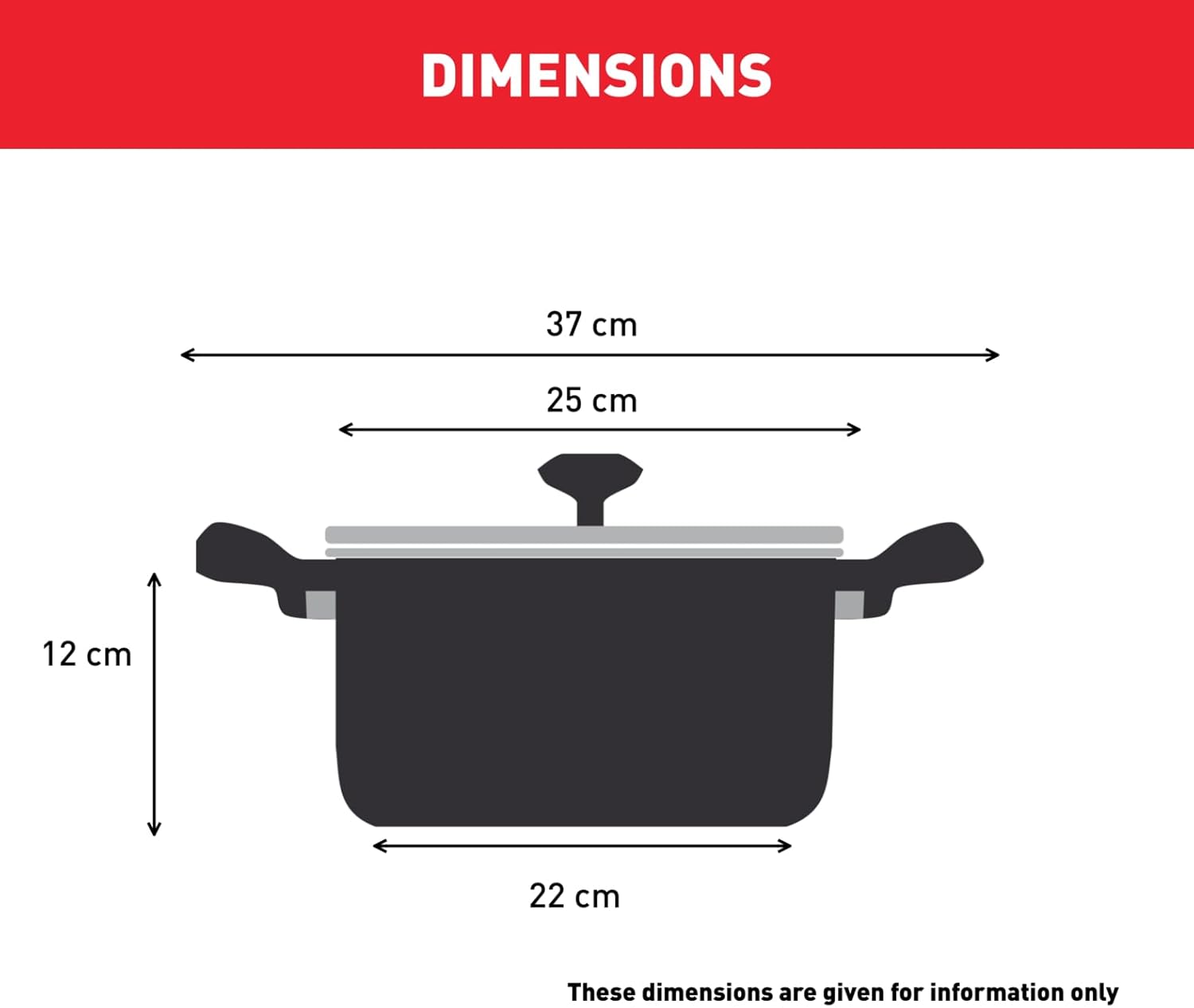 Tefal - Comfort Max - faitout 24 cm - inox induction, poignées isolées, couvercle verre - C9734604