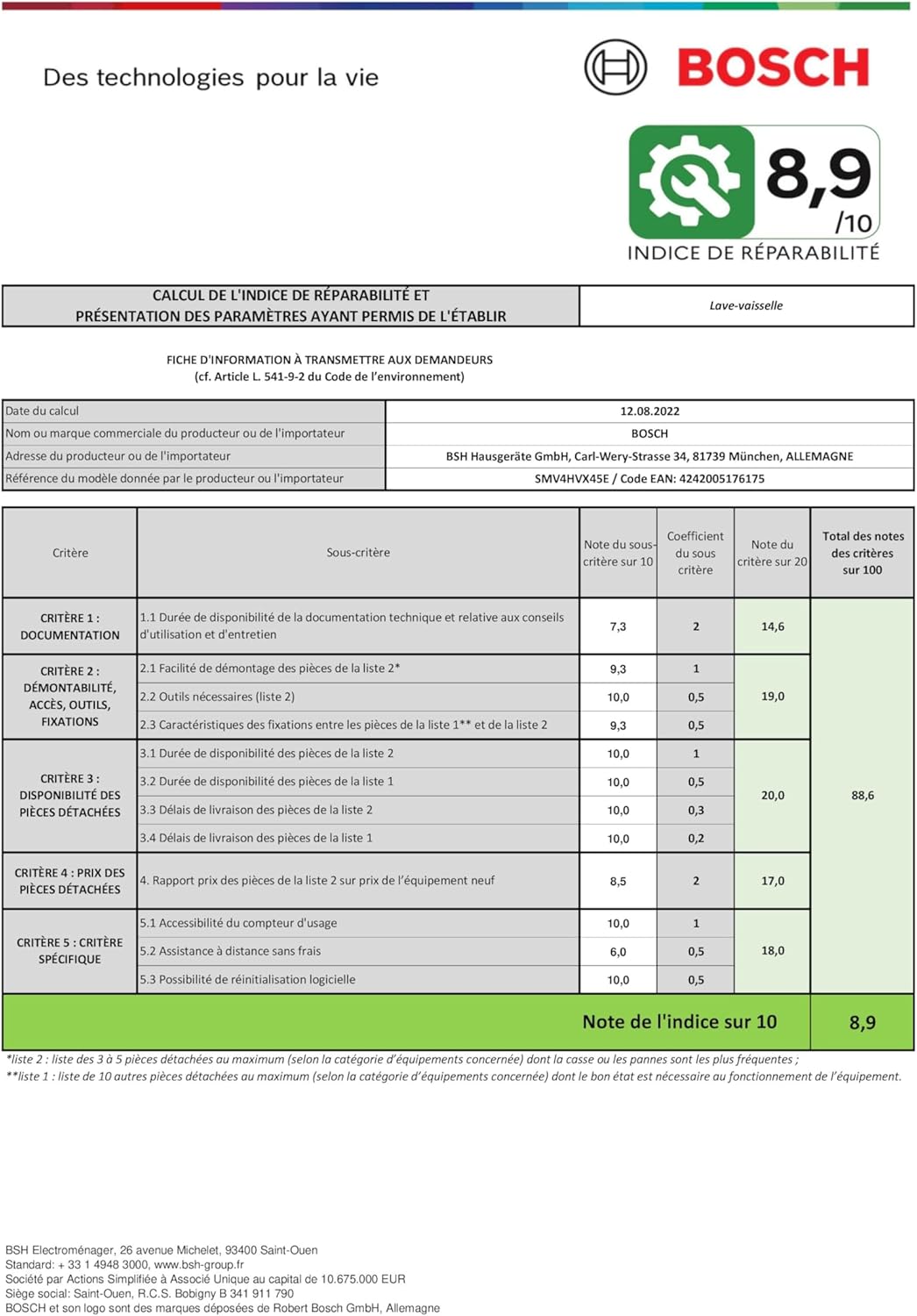 Bosch - lave-vaisselle Série 4 intégrable 60cm 13 couverts silencieux SMV4HVX45E