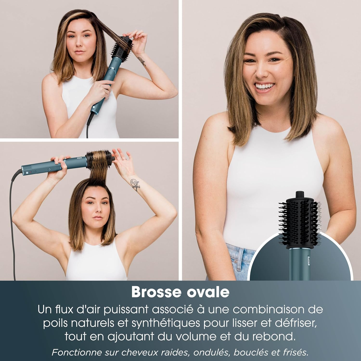 Shark - FlexStyle Air Styler - sèche-cheveux multi-accessoires, tous types de cheveux