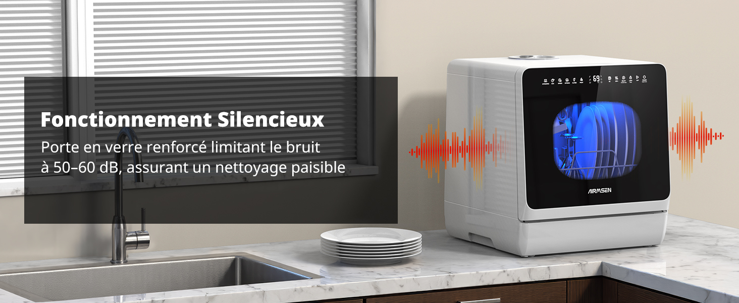 Plusieurs vues d'une unité de climatisation blanche moderne montée sur les murs dans différents décors de pièces.