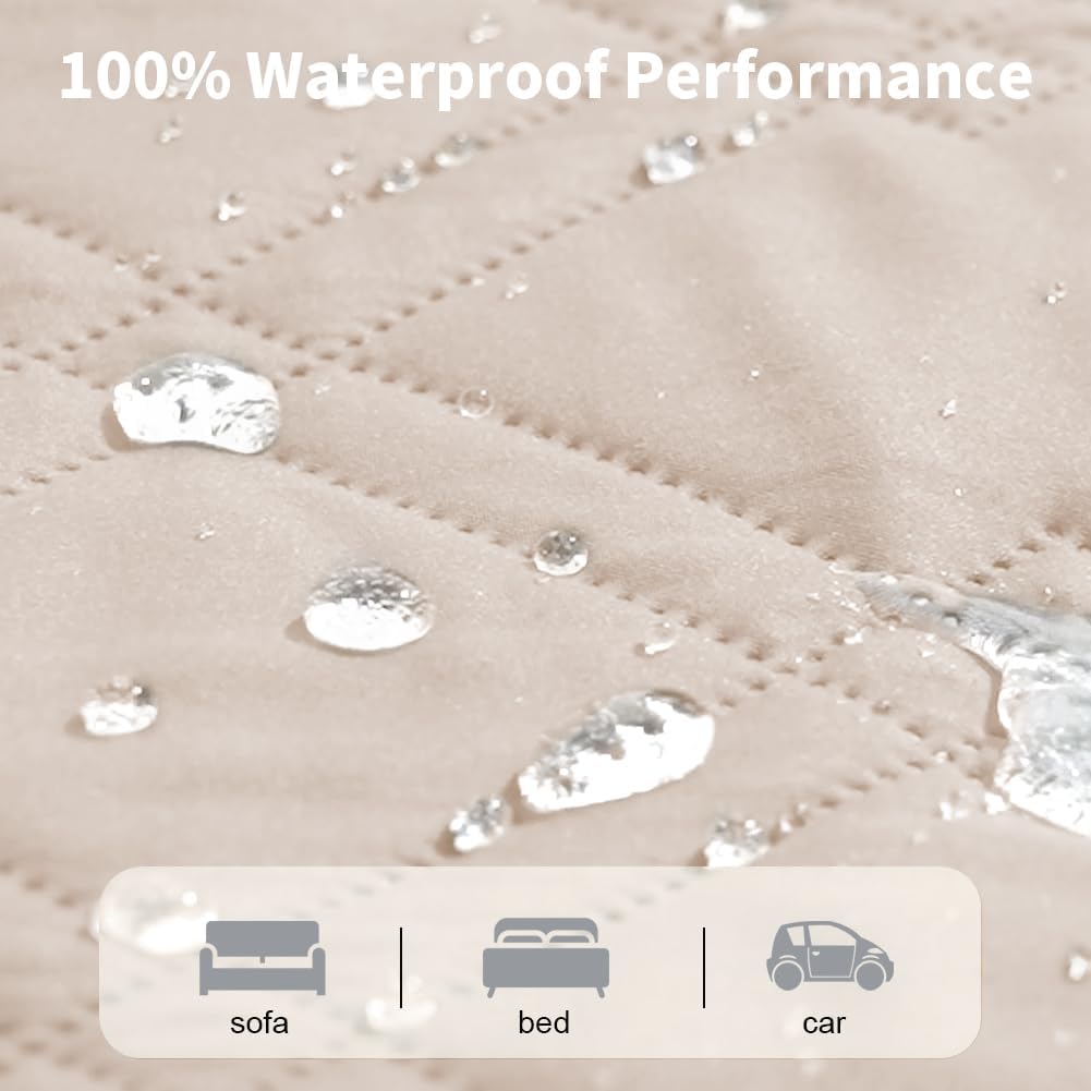 DUJUIKE - housse canapé imperméable - 132-208 cm - antidérapant, protection animaux