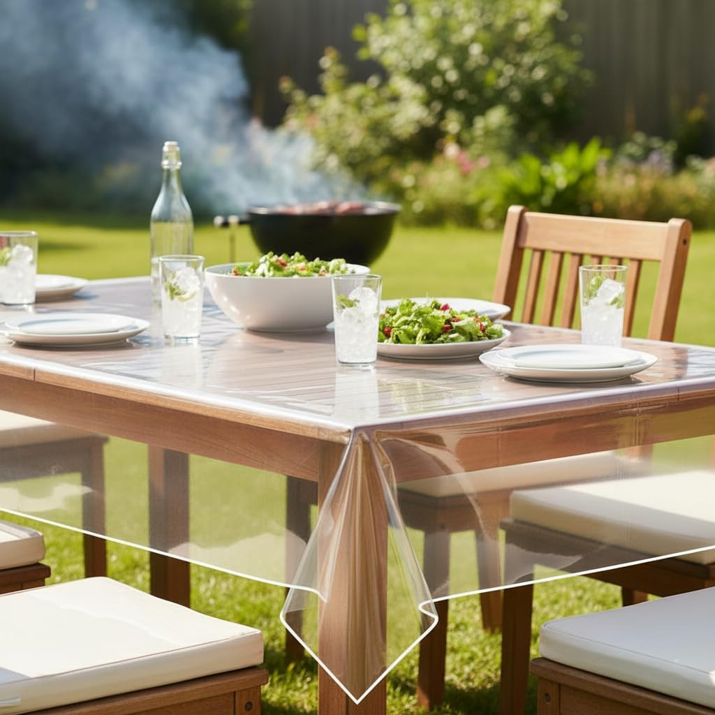 VITA PERFETTA - Nappe transparente fine - 140x240 cm - PVC protection