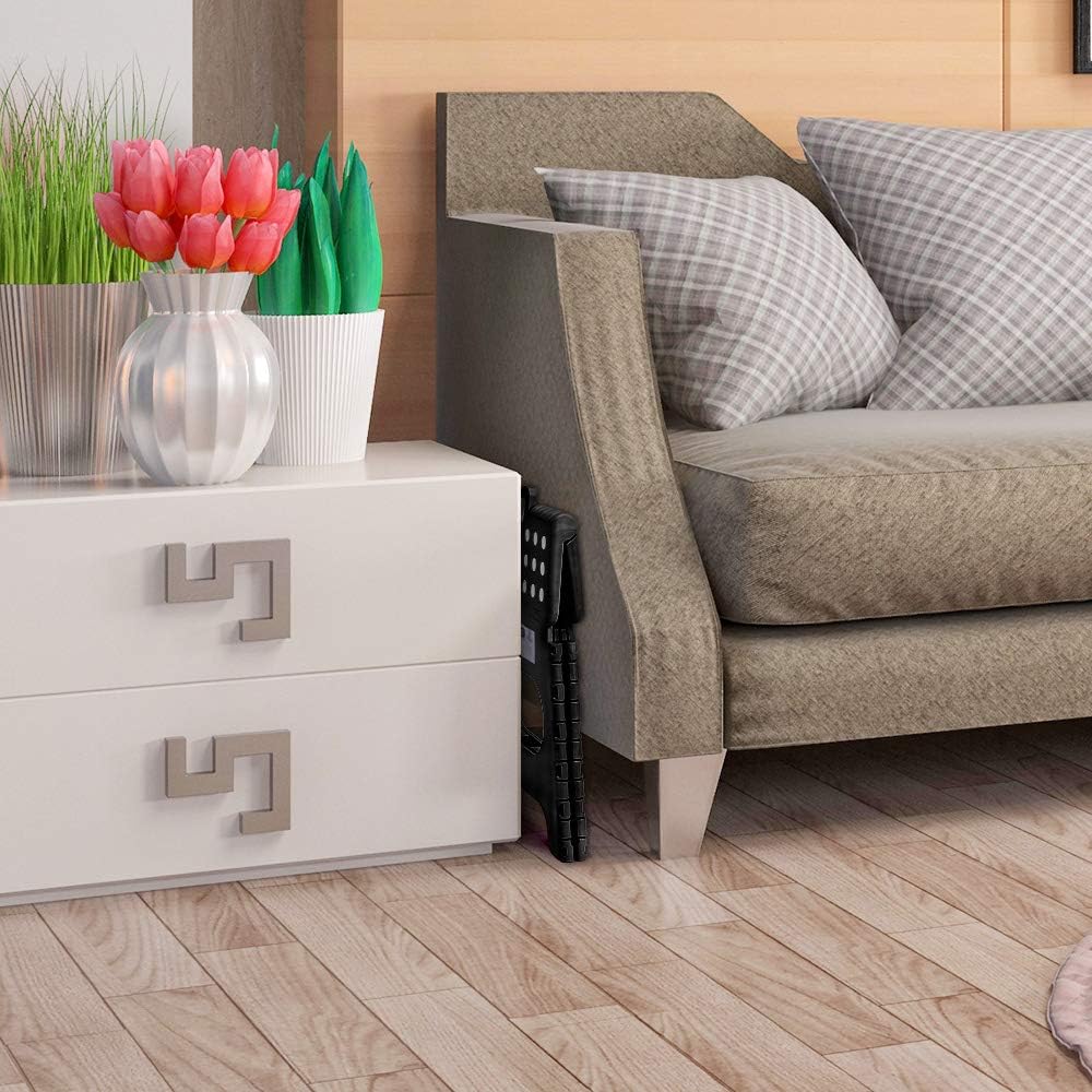 HOUSE DAY - Tabouret pliant 27 cm - 150kg, compact, léger, noir