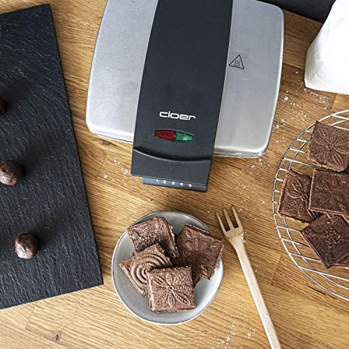 Cloer - Gaufrier 1431 - inox, 930W, 9 gaufres, revêtement antiadhésif