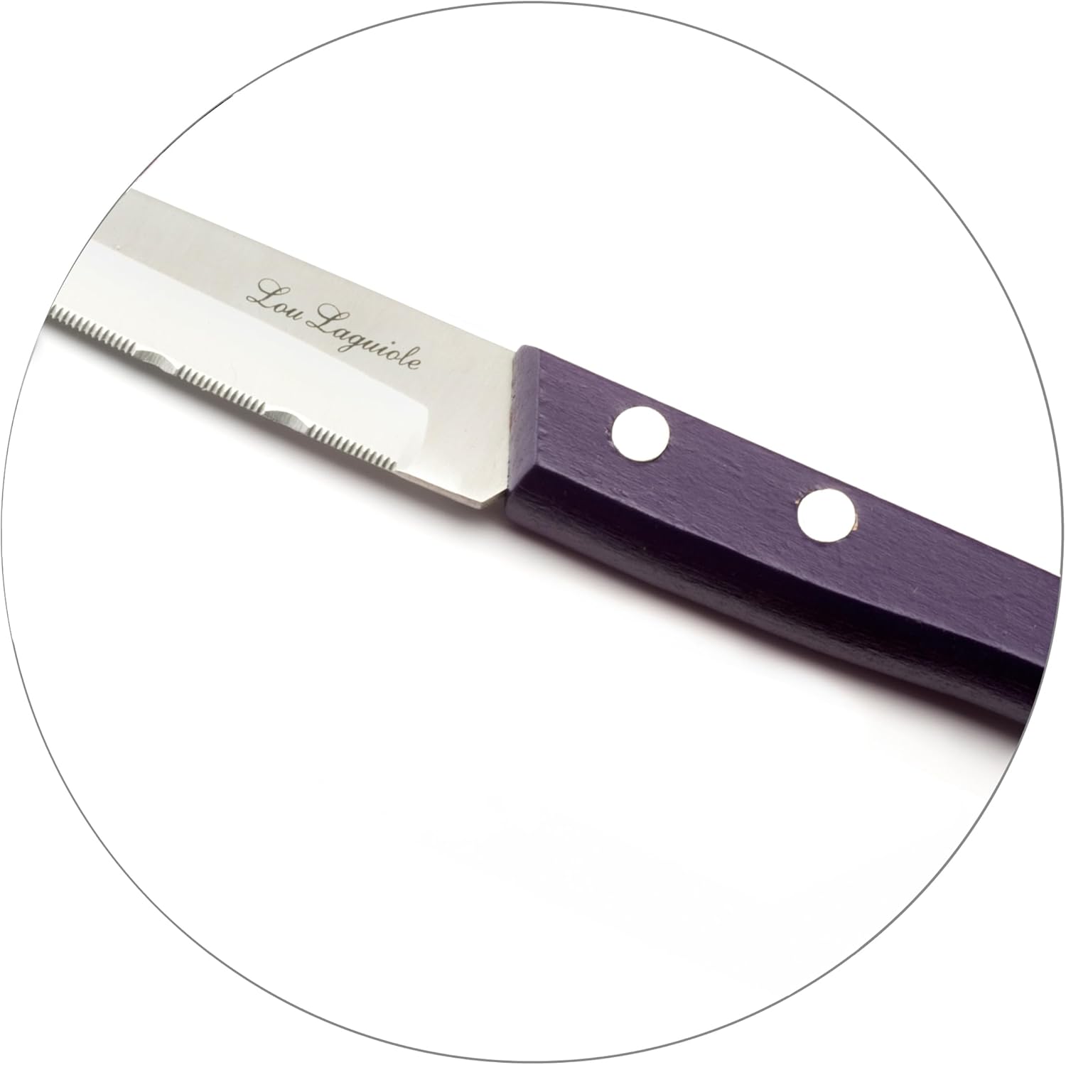 Lou Laguiole - Forest - Set 4 petits couteaux inox bois teinté, finition satinée