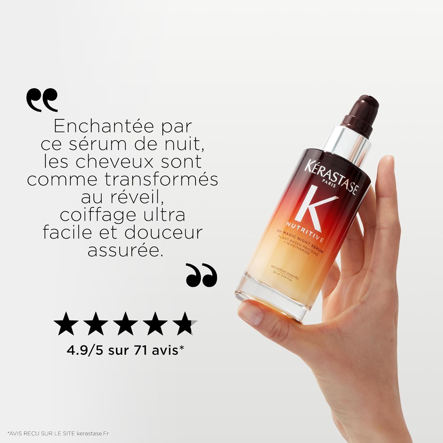 Kérastase - Nutritive 8H Magic Night Serum - soin nuit 100ml - nourrit, protège humidité, brillance, niacinamide