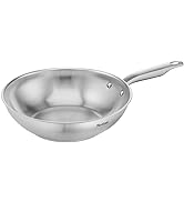 Tefal E49219 Virtuoso Poêle wok 28 cm | Acier inoxydable Premium | Non scellé | Brossé...