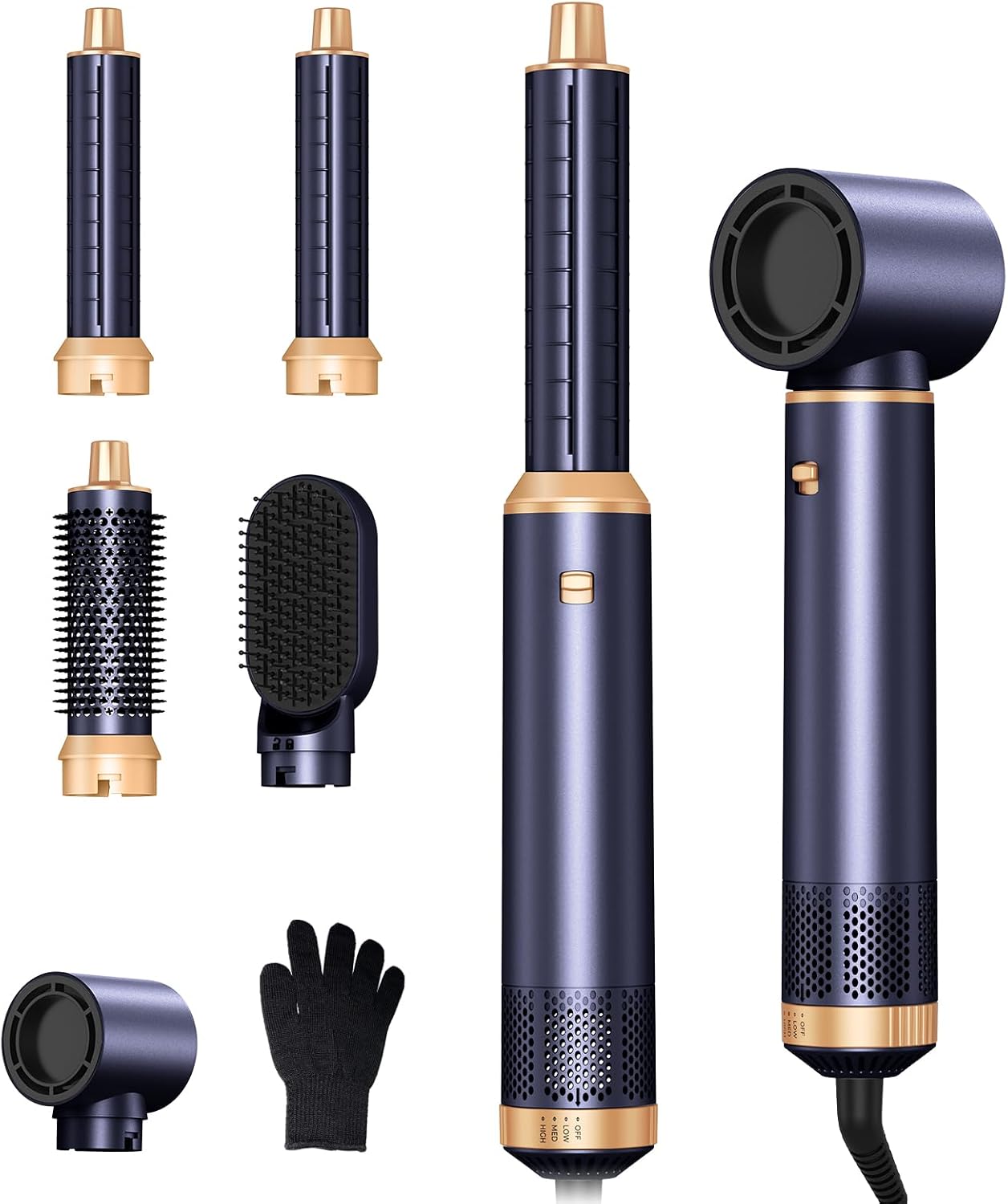 Hairstyler Air Styler 5 en 1, 1000W, ionique, brosse 30mm, réglable