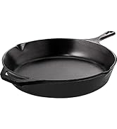 KICHLY Poêle en fonte pré-assaisonnée - Ustensiles de cuisine sûrs pour une utilisation intérieur...