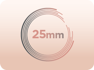 25 mm diamètre