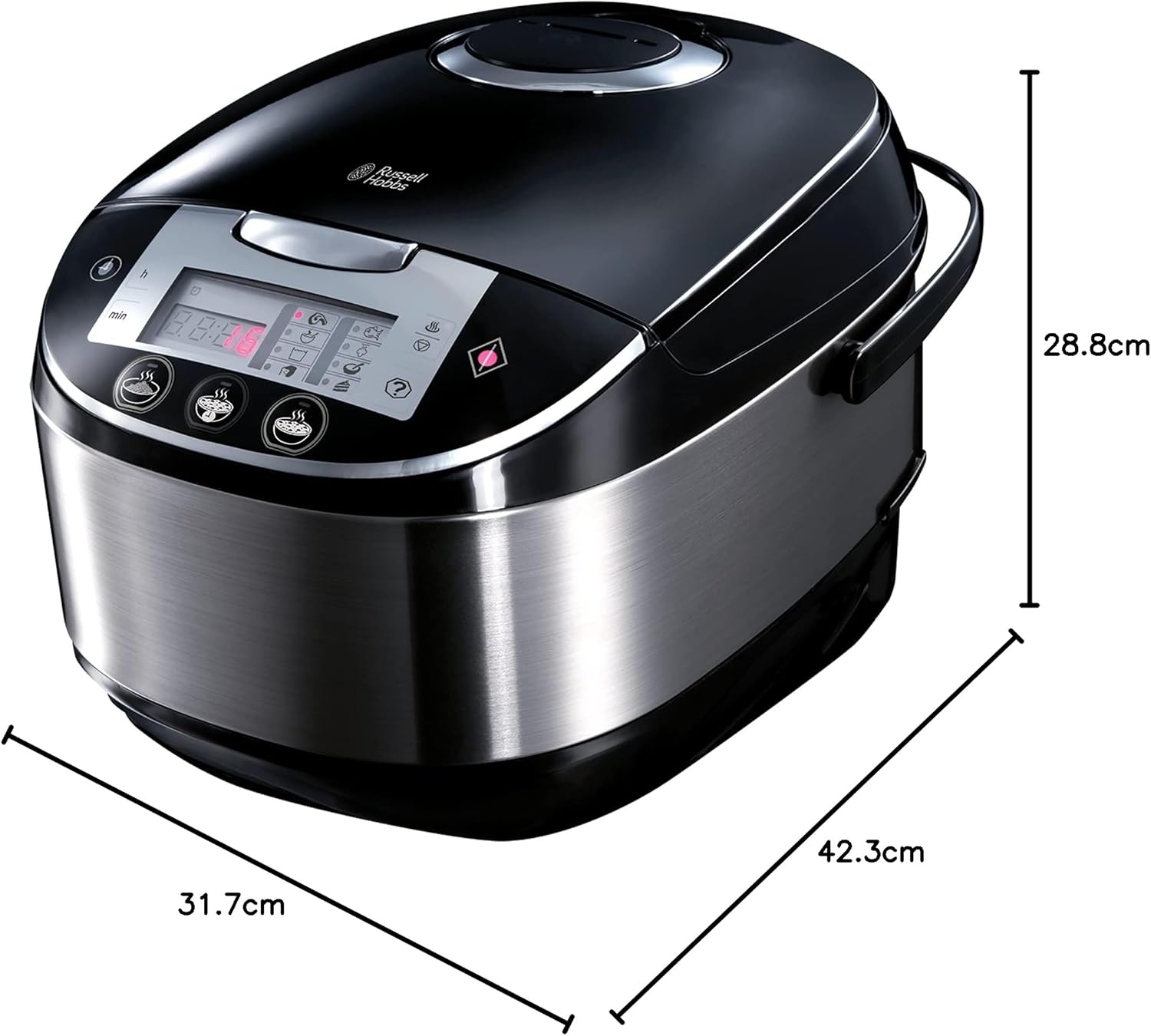 Russell Hobbs - CookAtHome - 11 programmes, 900W, cuisson multifonction, départ différé, écran LED - 21850-56