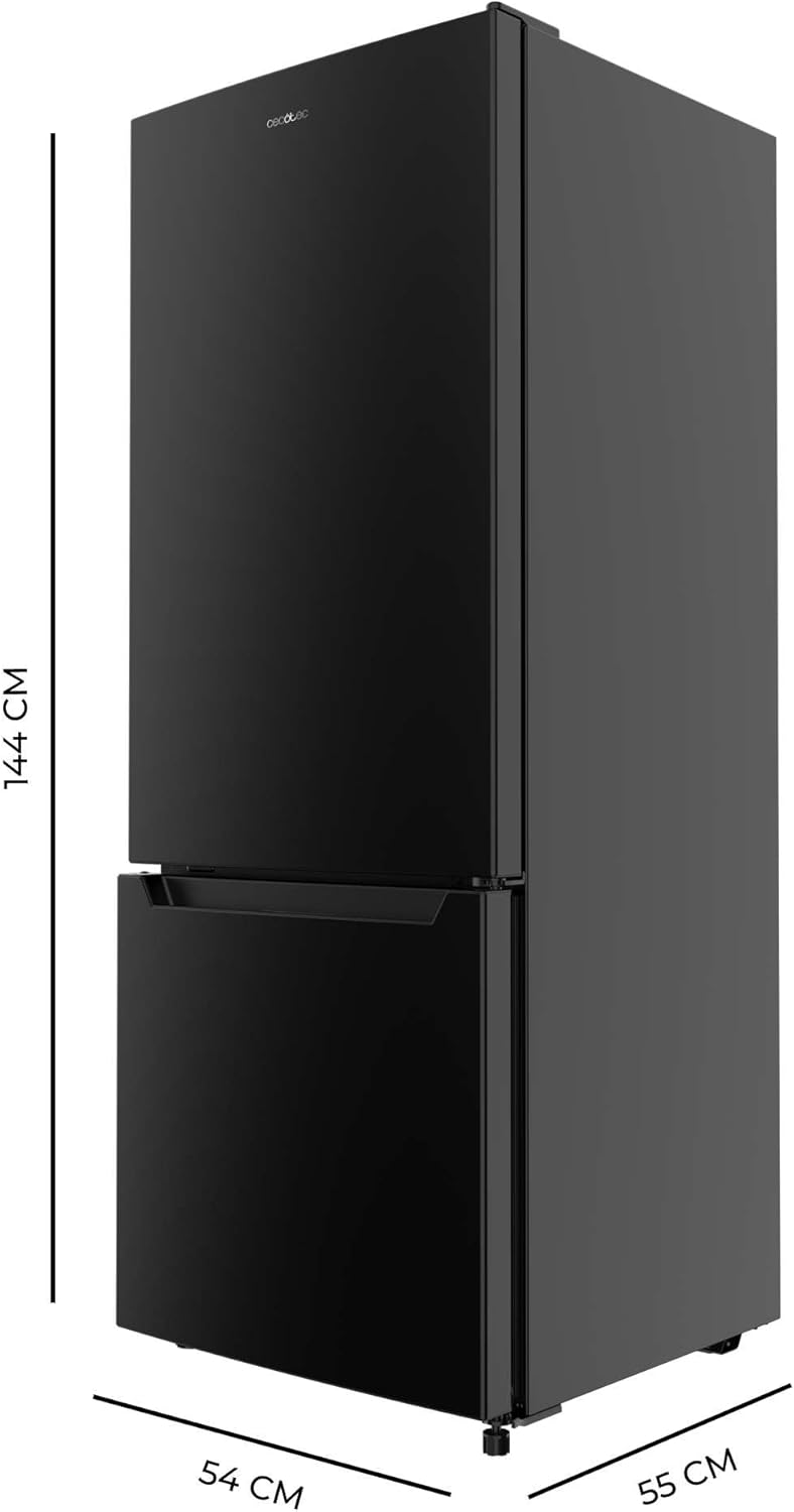 Cecotec - Bolero CoolMarket Combi - 144x54 cm - 205 L, Fast Cooling, porte réversible, LED, E, DF