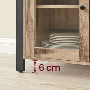 la base du meuble est en bois.