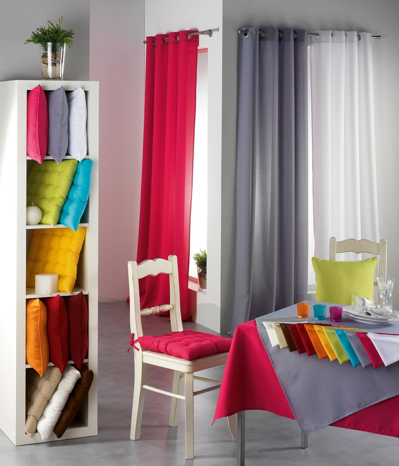 Douceur d'Intérieur - Essentiel - nappe ronde 180 cm polyester uni taupe