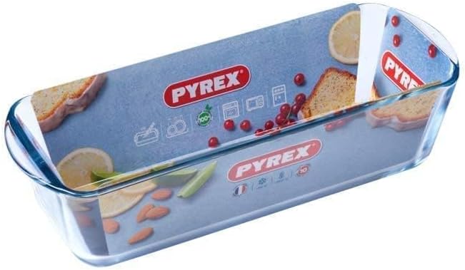 Pyrex - Bake & Enjoy moule à cake en verre 31x12 cm - lot de 2