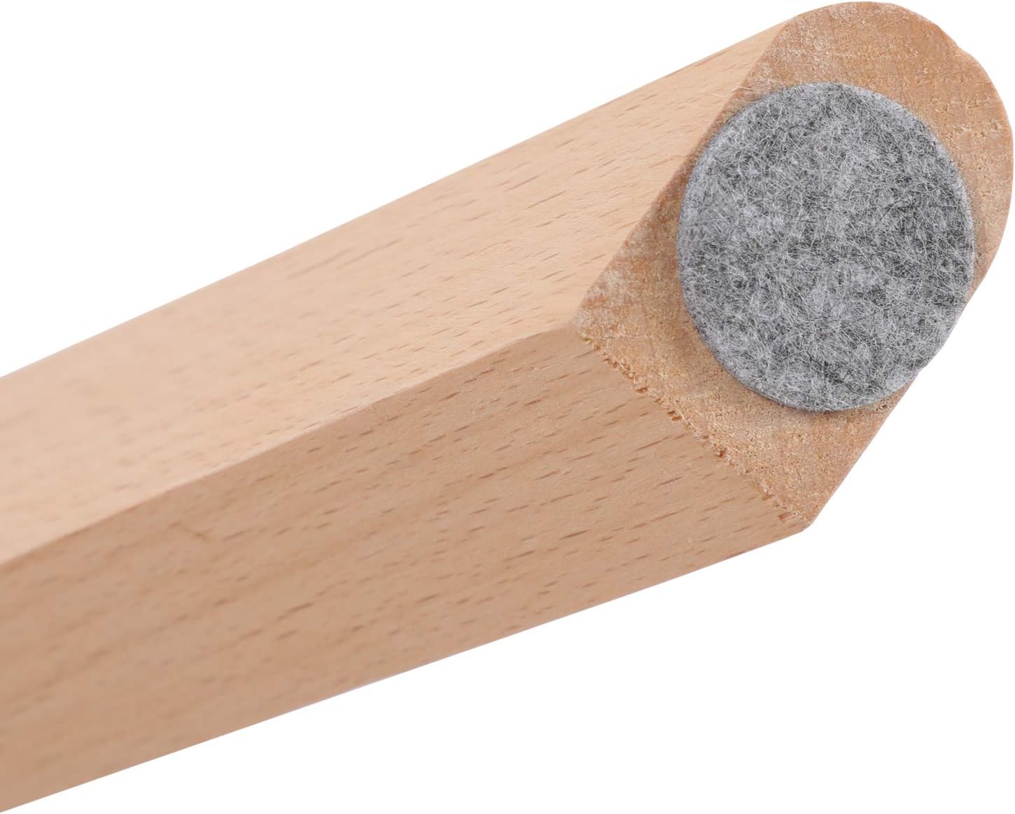 EGGREE - Série Scandinave - lot de 6 - chaises rembourrées, pieds hêtre, blanc