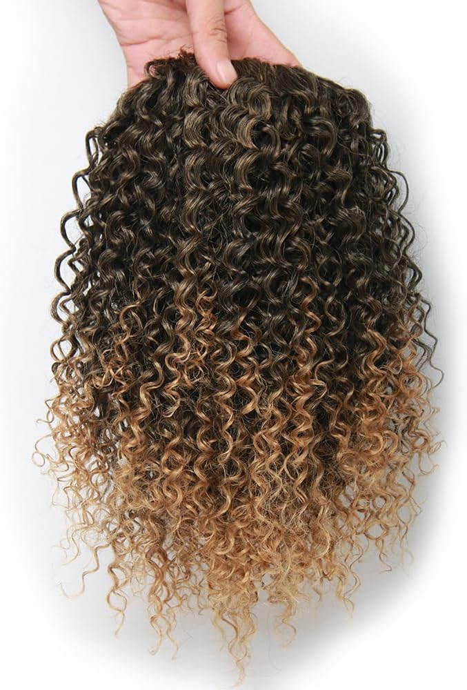 Extension de queue de cheval - bouclée afro courtes 12 pouces, 1B/27#