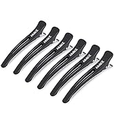 AIMIKE 6pcs Pinces à Cheveux Professionnelles pour la Coupe de Style, Pinces à Cheveux Antidérapa...