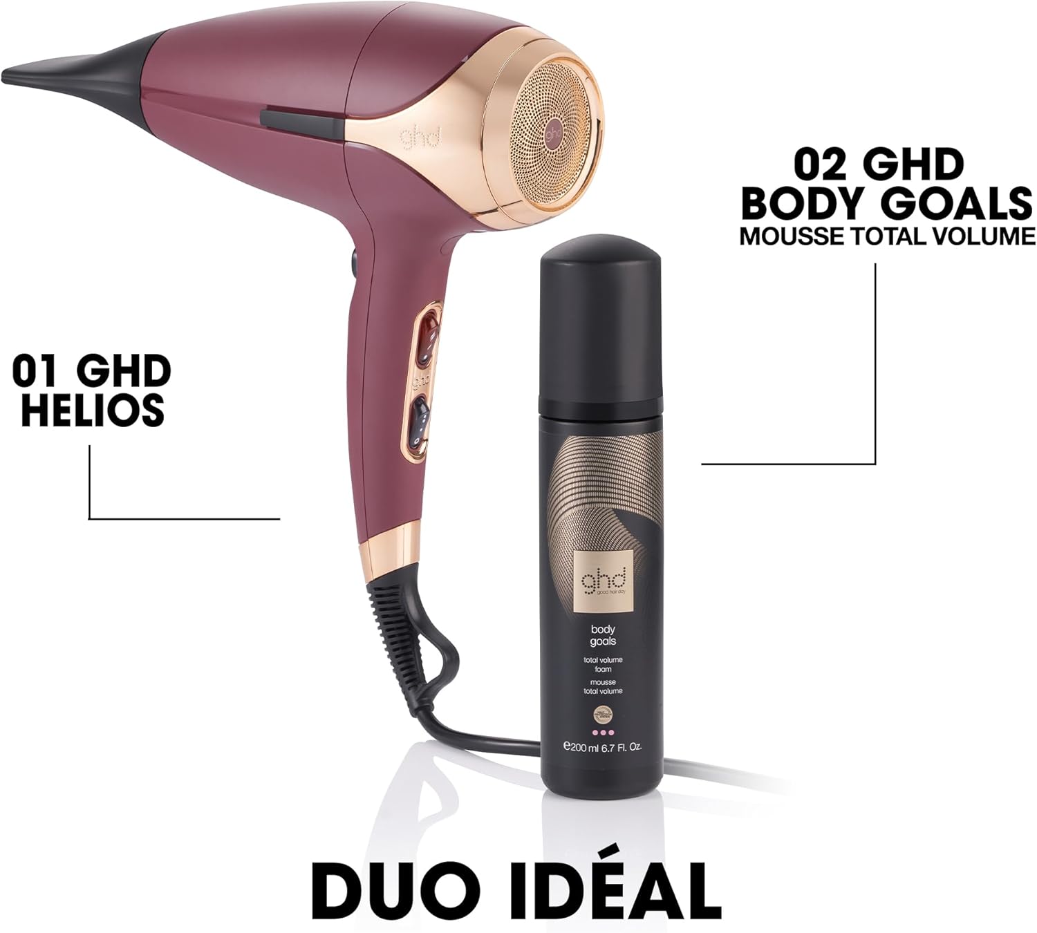 ghd - Helios - Sèche-cheveux puissant, précis, cheveux brillants