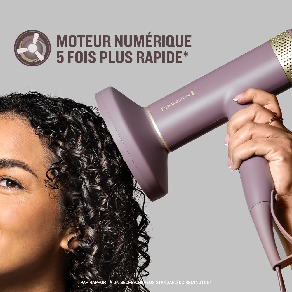 Remington - AIRvive - moteur numérique léger, séchage rapide, 12 réglages, technologie ionique, EC8930