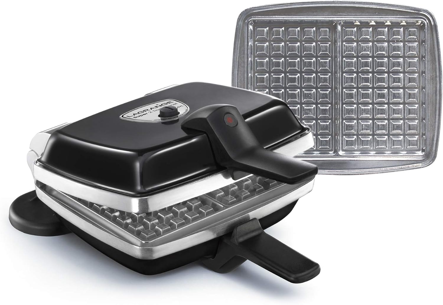 LAGRANGE - Super2 Traditionnel - gaufrier réversible, plaques amovibles, 1000W - 039121