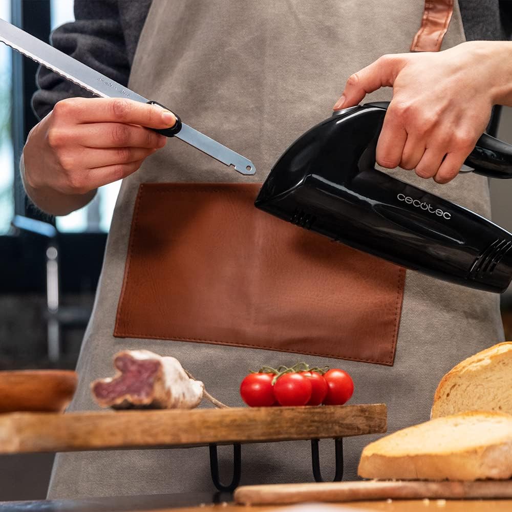 Cecotec - Cut-Eat 1800 Black - 150W, 3 lames inox, silencieux, lave-vaisselle, étui