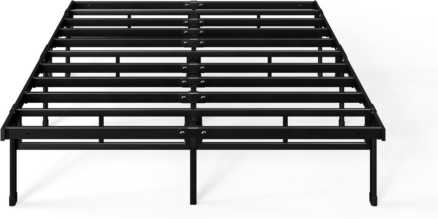 Zinus - Justin - 180x200 cm - lit métal 36cm haut, rangement dessous