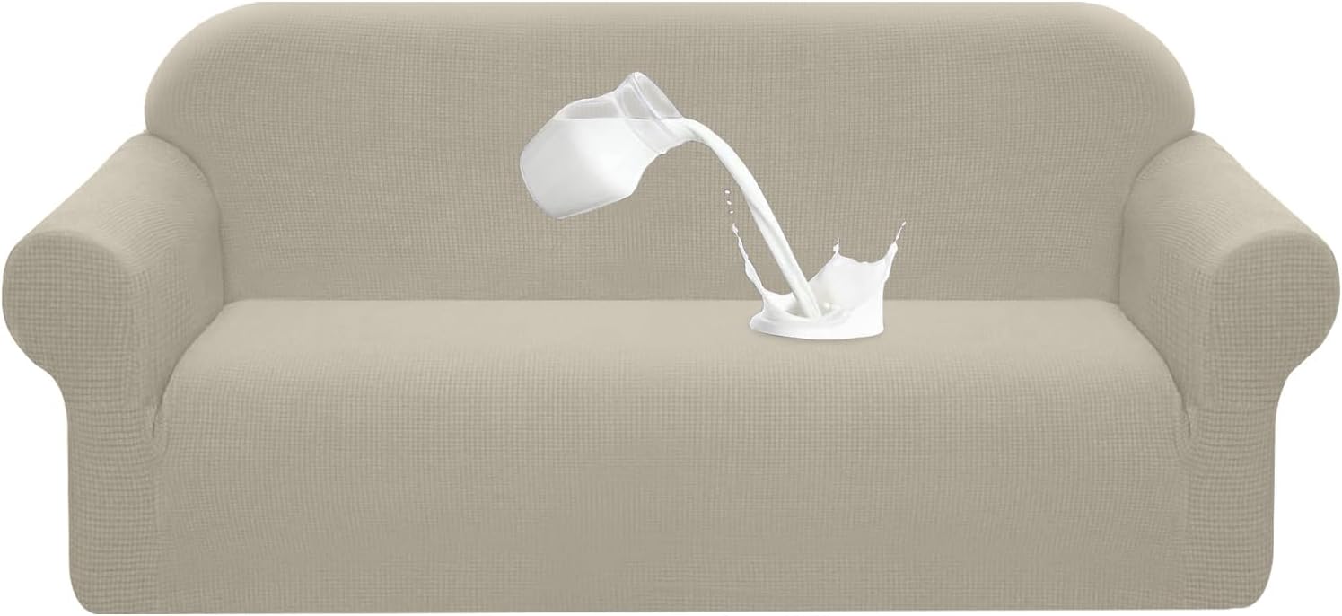 Granbest - housse de canapé stretch imperméable 2 places - spandex jacquard, mousse antidérapante