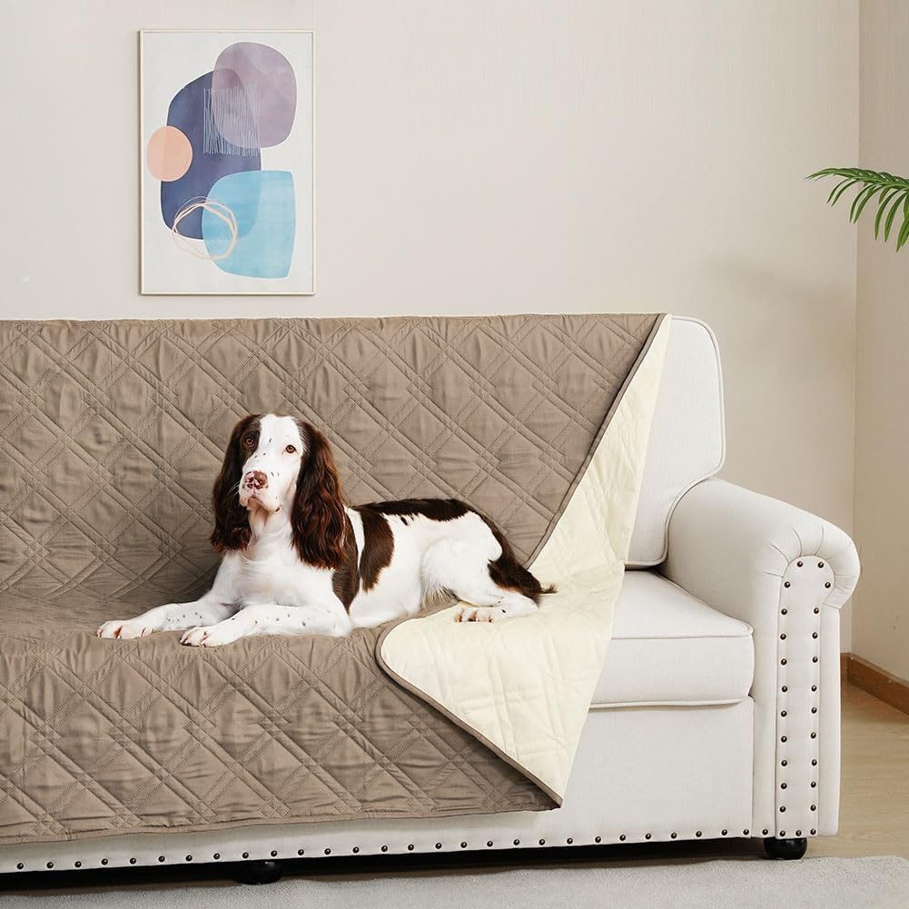 DUJUIKE - housse canapé imperméable, antidérapante, 173-208cm, protection animaux