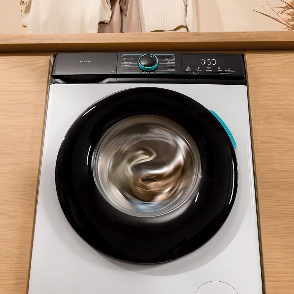 Cecotec - Bolero DressCode 6160 - 6 kg, 1200 tr/min, moteur inverter