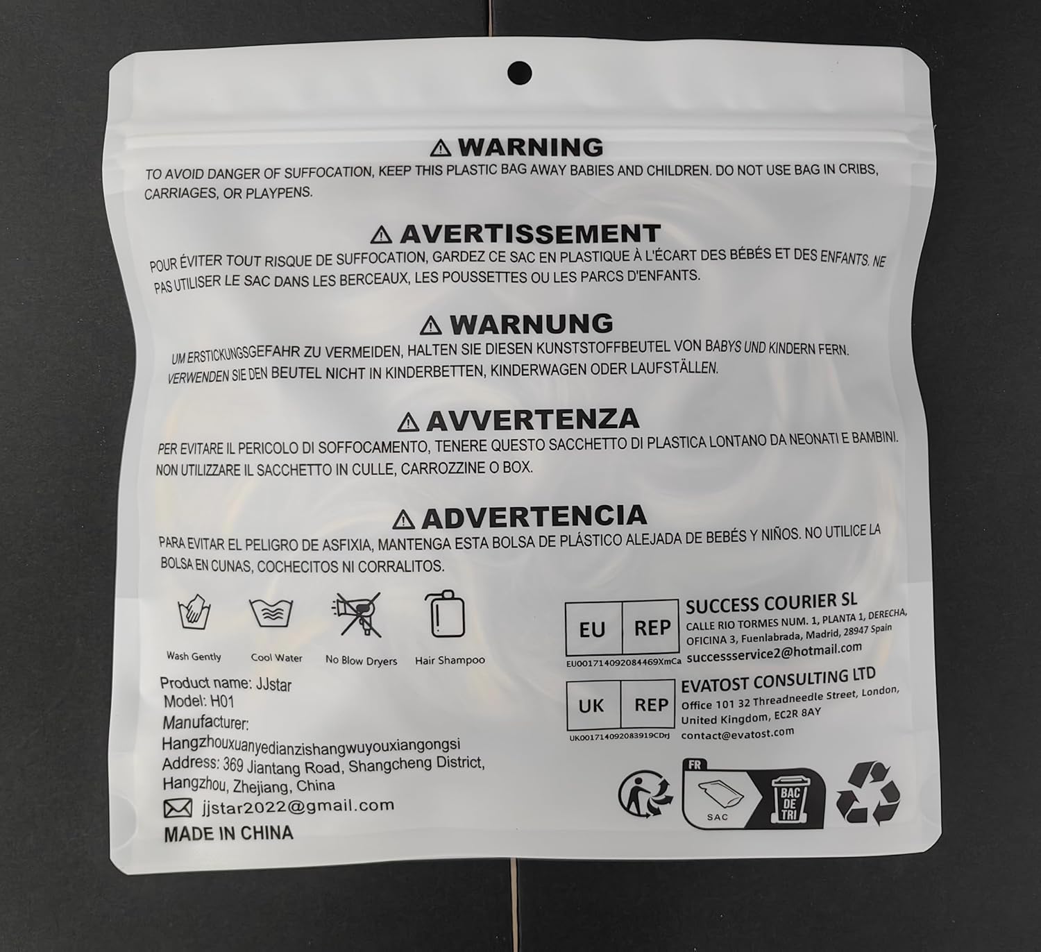 JJstar - Chignon postiche bouclé, élastique, cheveux auburn medium