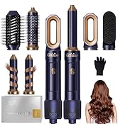 UKLISS Brosse Chauffante Brushing, 6 in 1 Hairstyler & 1000W SèChe-Cheveux avec Boucleur a Air, B...