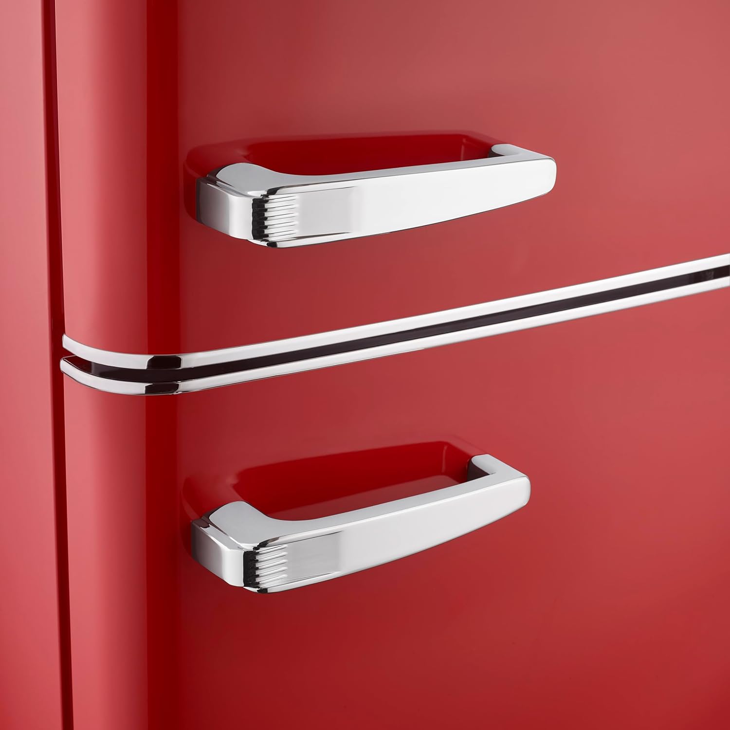 SEVERIN - Rétro double porte série - 55cm - 246L Classe D Rouge RKG 8983