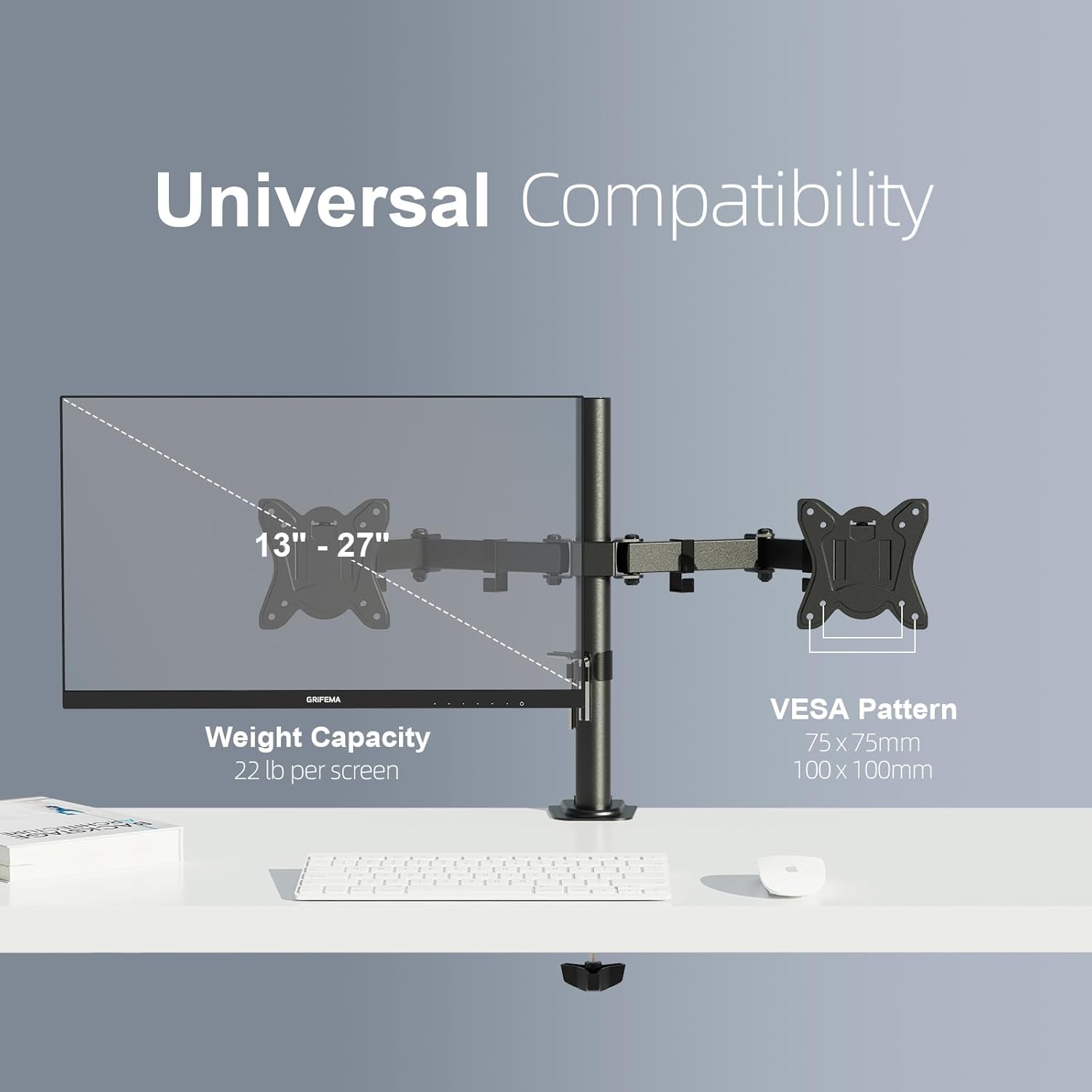 GRIFEMA - bras double écran 13-27