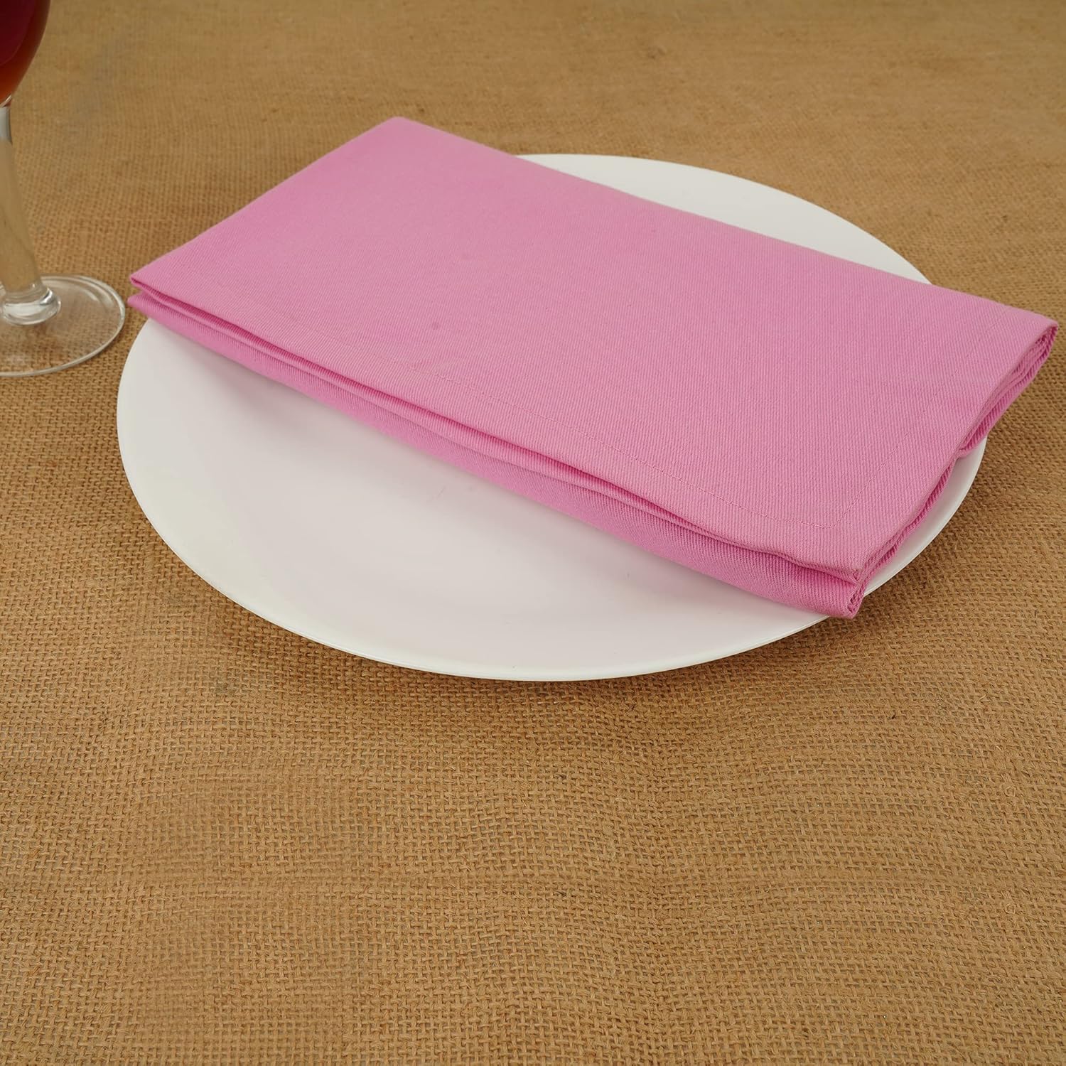 Sweet Needle - serviettes de table surdimensionnées 45x45cm, coton épais, lot de 12, coins arrondis