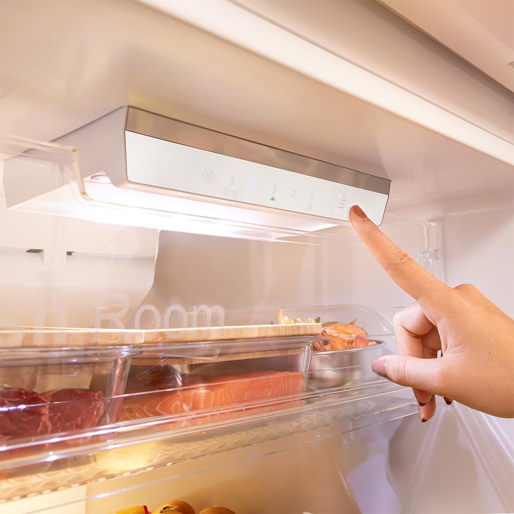 Cecotec - Bolero CoolMarket 2D - 348L - Inox, NoFrost, basse conso, 2 portes, compresseur Inverter, 348NF