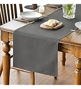Artoid Mode Chemin de table gris, automne lavable Cuisine Table à manger Table Décoration Intérieur Vacances Pa...