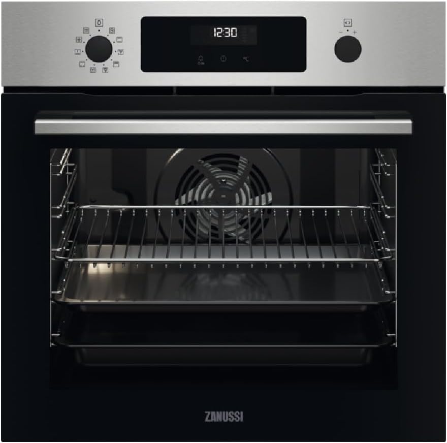 Zanussi - four multifonction pyrolyse XXL, 72L, inox, A+, ZOPKX6X2