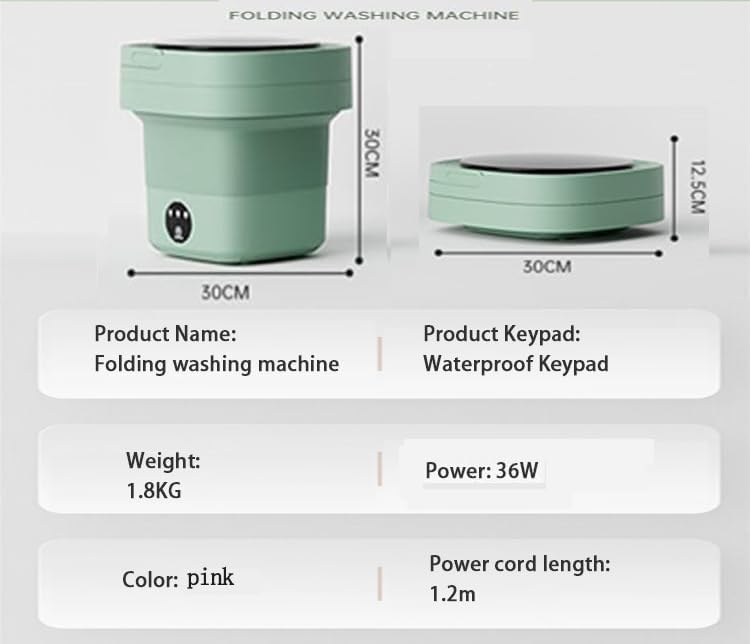 Mini machine à laver portable - 12L - compacte, idéale bébé et camping