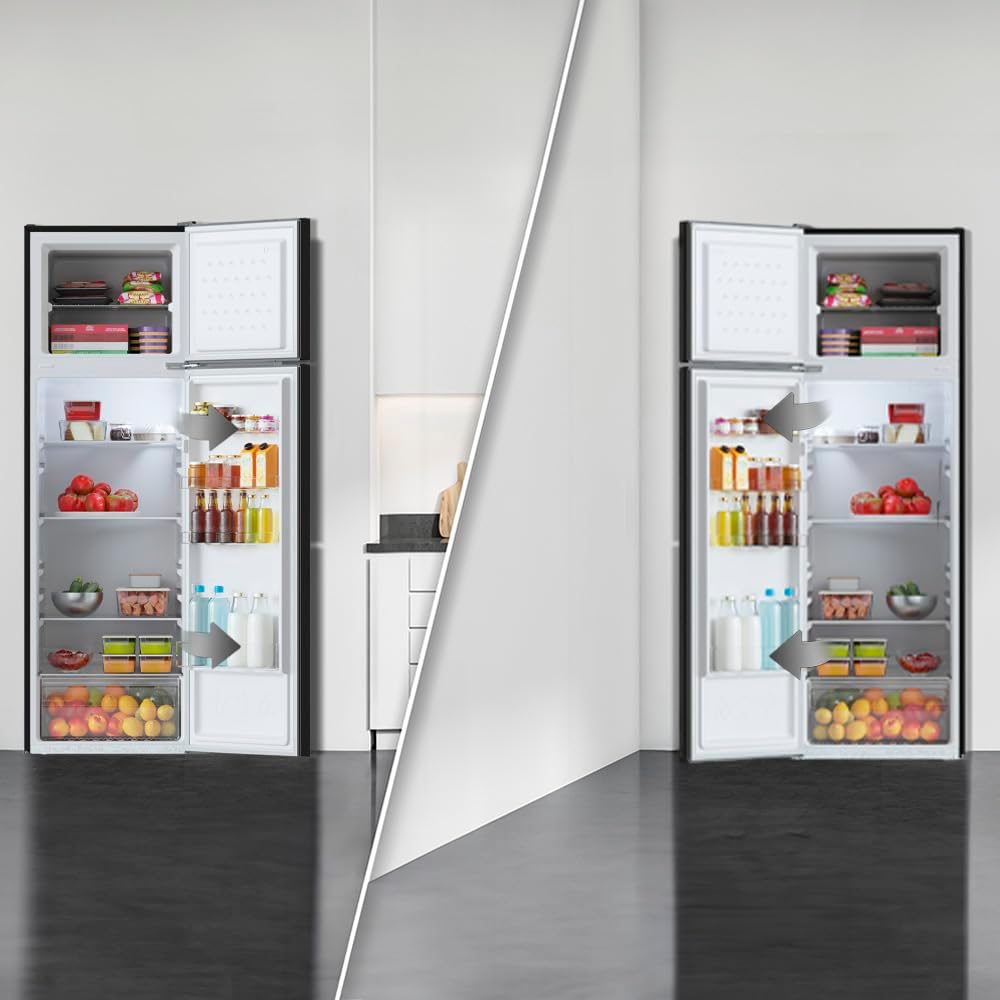 Cecotec - Bolero CoolMarket 2D 261 - 261L - Classe E, congélation rapide, porte réversible, LED