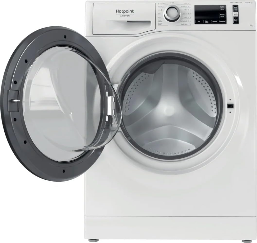 Hotpoint - Lave-linge frontal 9kg, 1400 tr/min, Inverter, vapeur - NAM11948WMFR