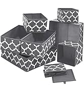 Système de rangement de tiroirs - Organiseur de penderie - Boîte de rangement en tissu pour sous-vêtements