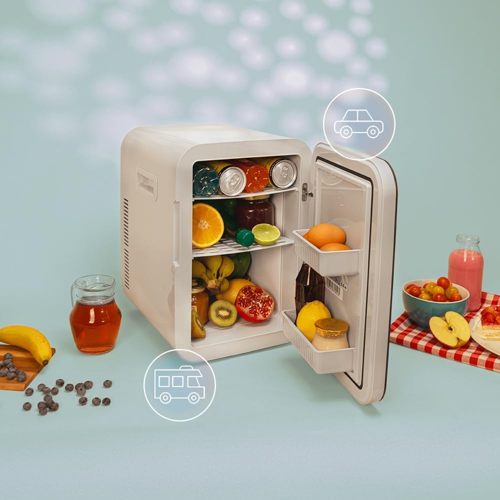 Cecotec - Mini frigo Bolero MiniColing 20L - 20L, 12-220V, chaud/froid, 7-65°C