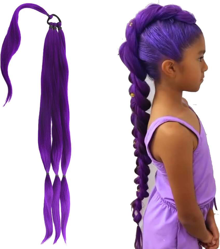 Extensions de cheveux violets - 28