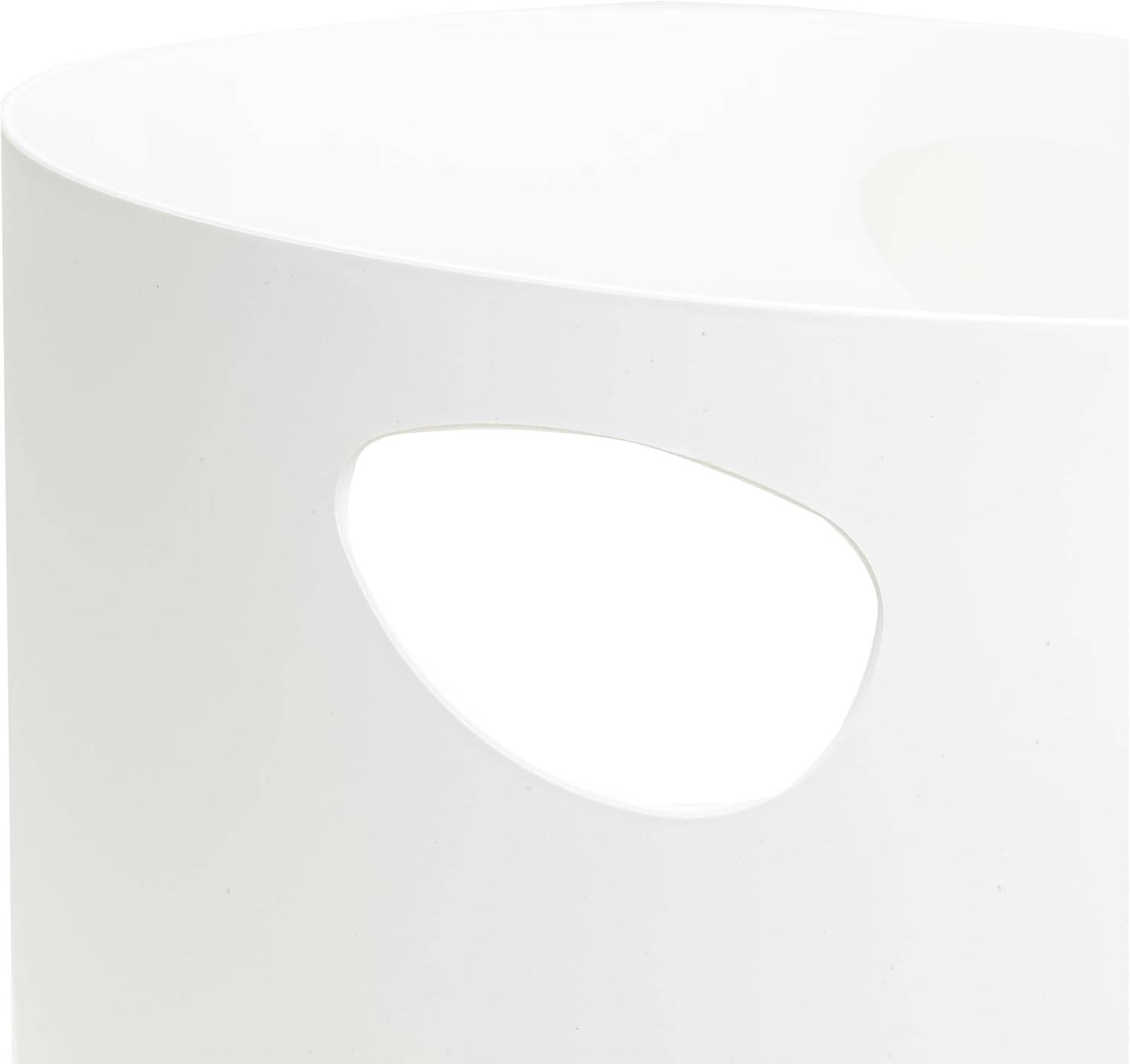 Exacompta - Ecobin poubelle 15L, poignées, blanc opaque, 26,3x33,5cm 45313D