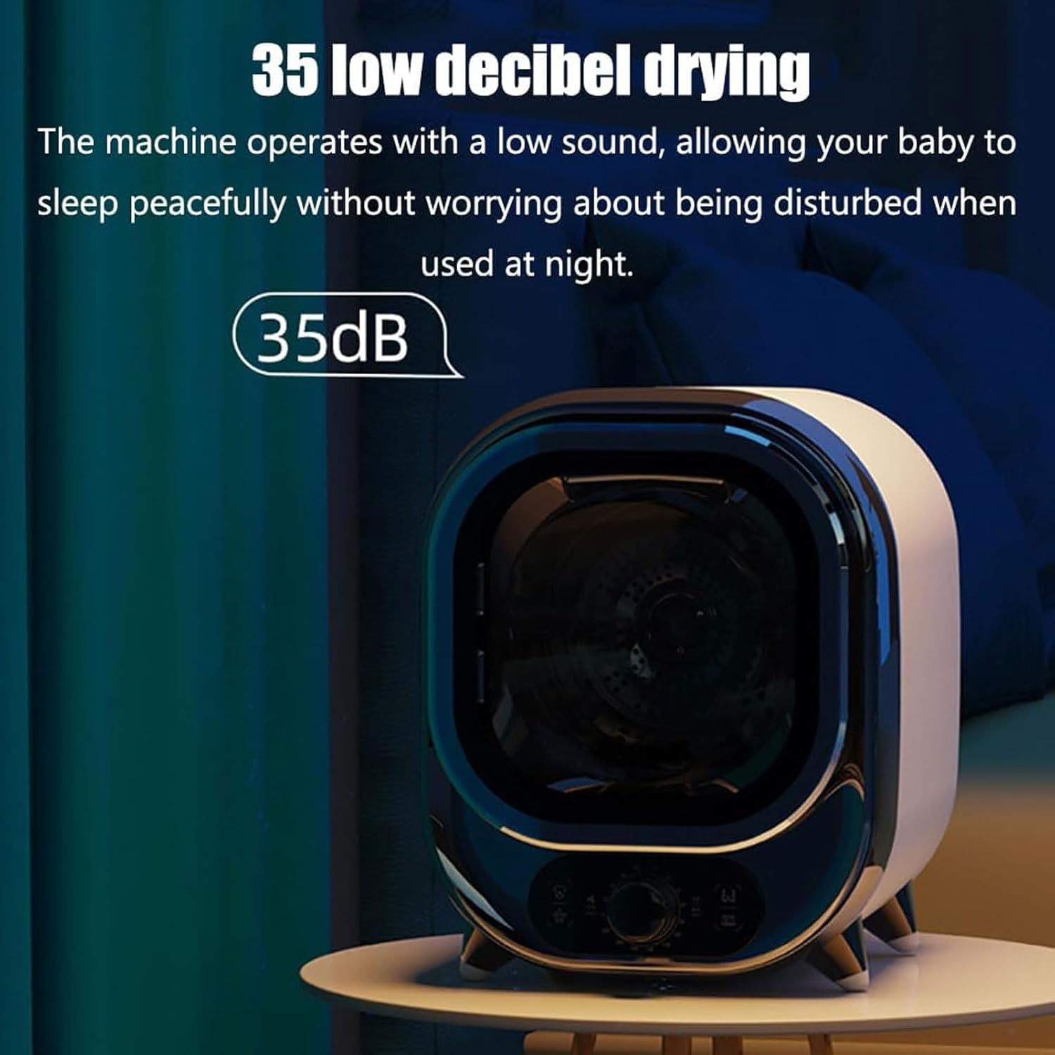 Sèche-linge portable 3kg - mini condensateur, 5 modes, compact