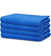 Sweet Needle - Paquet de 4 - Serviettes de Table surdimensionnées 100% Coton 45 CM x 45 CM (18 po...